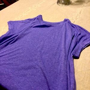 Top, short sleeves, size 3X, purple .